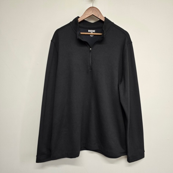 RHONE Other - Rhone Commuter 1/4 Zip Pullover Mens XXL Black Performance‎ Knit Minimalist